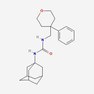 1-((1R,3s)-adamantan-1-yl)-3-((4-phenyltetrahydro-2H-pyran-4-yl)methyl)urea