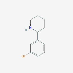 molecular formula C11H14BrN B3007753 2-(3-Bromophenyl)piperidine CAS No. 383128-74-3