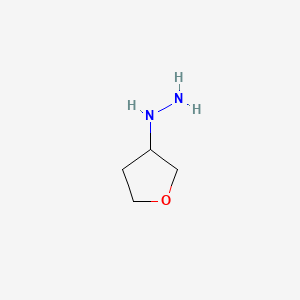 molecular formula C4H10N2O B3007771 (Tetrahydrofuran-3-yl)hydrazine CAS No. 773822-87-0