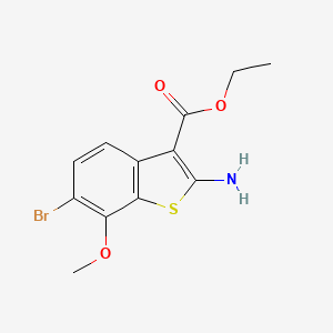 Ethyl 2-amino-6-bromo-7-methoxy-1-benzothiophene-3-carboxylate