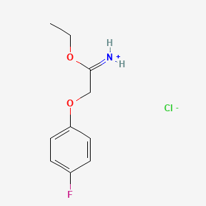 1-Ethoxy-2-(4-fluorophenoxy)-1-ethaniminium chloride