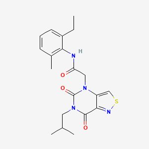 N-(2-ethyl-6-methylphenyl)-2-(6-isobutyl-5,7-dioxo-6,7-dihydroisothiazolo[4,3-d]pyrimidin-4(5H)-yl)acetamide