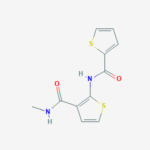 molecular formula C11H10N2O2S2 B3007806 N-(3-(methylcarbamoyl)thiophen-2-yl)thiophene-2-carboxamide CAS No. 864974-55-0