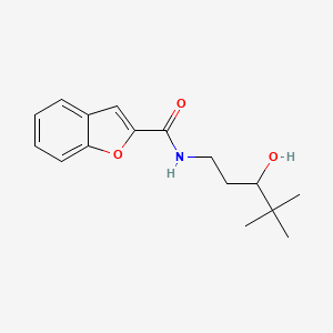 molecular formula C16H21NO3 B3007833 N-(3-hydroxy-4,4-dimethylpentyl)-1-benzofuran-2-carboxamide CAS No. 1396885-81-6