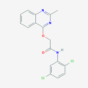 molecular formula C17H13Cl2N3O2 B3007978 N-(2,5-dichlorophenyl)-2-[(2-methylquinazolin-4-yl)oxy]acetamide CAS No. 1116017-16-3