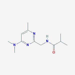molecular formula C12H20N4O B3008014 N-((4-(dimethylamino)-6-methylpyrimidin-2-yl)methyl)isobutyramide CAS No. 1797619-42-1