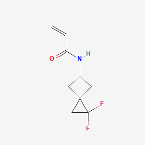 molecular formula C9H11F2NO B3008030 N-(2,2-Difluorospiro[2.3]hexan-5-yl)prop-2-enamide CAS No. 2189893-46-5