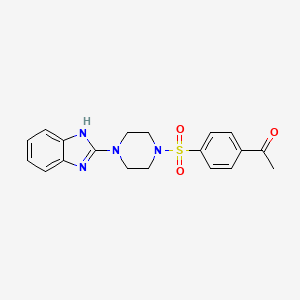 1-(4-((4-(1H-benzo[d]imidazol-2-yl)piperazin-1-yl)sulfonyl)phenyl)ethanone