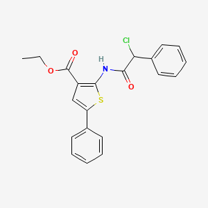 Ethyl 2-(2-chloro-2-phenylacetamido)-5-phenylthiophene-3-carboxylate