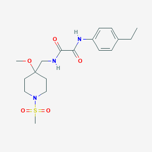 N'-(4-Ethylphenyl)-N-[(4-methoxy-1-methylsulfonylpiperidin-4-yl)methyl]oxamide
