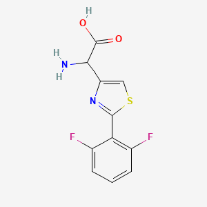 2-Amino-2-[2-(2,6-difluorophenyl)-1,3-thiazol-4-yl]acetic acid