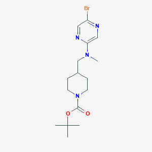 molecular formula C16H25BrN4O2 B3008075 Tert-butyl 4-[[(5-bromopyrazin-2-yl)-methylamino]methyl]piperidine-1-carboxylate CAS No. 2377032-80-7