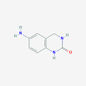 molecular formula C8H9N3O B3008107 6-Amino-3,4-dihydroquinazolin-2(1H)-one CAS No. 1260835-29-7