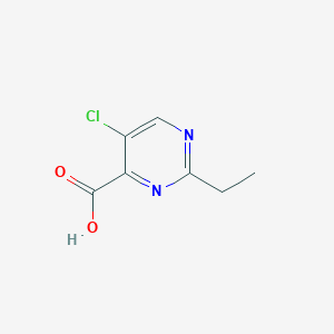molecular formula C7H7ClN2O2 B3008128 5-Chloro-2-ethylpyrimidine-4-carboxylic acid CAS No. 1267301-30-3