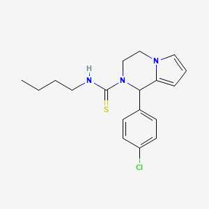 N-butyl-1-(4-chlorophenyl)-3,4-dihydropyrrolo[1,2-a]pyrazine-2(1H)-carbothioamide