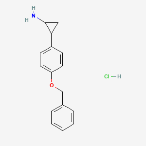 2-[4-(Benzyloxy)phenyl]cyclopropan-1-amine hydrochloride