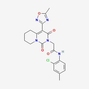 N-(2-chloro-4-methylphenyl)-2-[4-(5-methyl-1,2,4-oxadiazol-3-yl)-1,3-dioxo-5,6,7,8-tetrahydro-1H-pyrido[1,2-c]pyrimidin-2(3H)-yl]acetamide