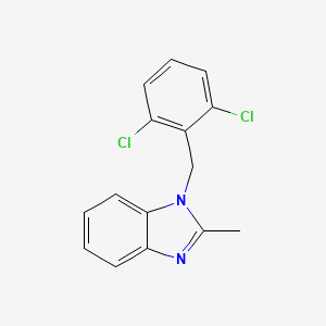 1-[(2,6-Dichlorophenyl)methyl]-2-methylbenzimidazole