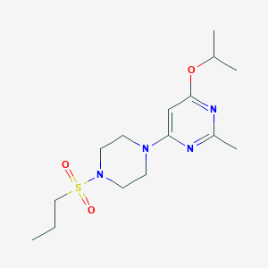 4-Isopropoxy-2-methyl-6-(4-(propylsulfonyl)piperazin-1-yl)pyrimidine