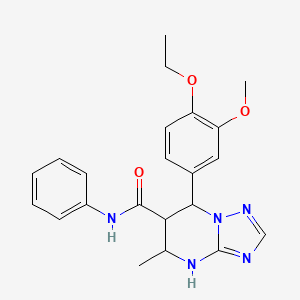 7-(4-ethoxy-3-methoxyphenyl)-5-methyl-N-phenyl-4,5,6,7-tetrahydro-[1,2,4]triazolo[1,5-a]pyrimidine-6-carboxamide