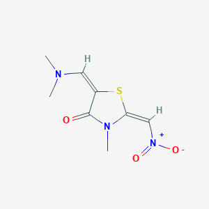 5-[(Dimethylamino)methylene]-3-methyl-2-(nitromethylene)-1,3-thiazolan-4-one