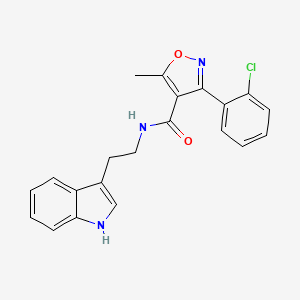 3-(2-chlorophenyl)-N-[2-(1H-indol-3-yl)ethyl]-5-methyl-1,2-oxazole-4-carboxamide
