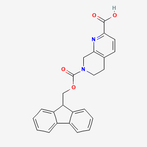 7-{[(9H-fluoren-9-yl)methoxy]carbonyl}-5,6,7,8-tetrahydro-1,7-naphthyridine-2-carboxylic acid