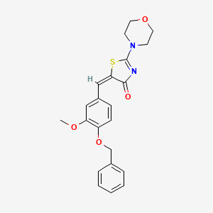 (E)-5-(4-(benzyloxy)-3-methoxybenzylidene)-2-morpholinothiazol-4(5H)-one
