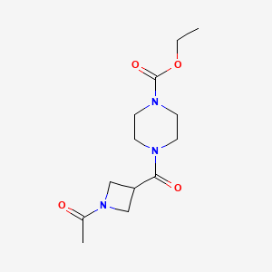 Ethyl 4-(1-acetylazetidine-3-carbonyl)piperazine-1-carboxylate