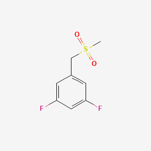 molecular formula C8H8F2O2S B3008201 3,5-Difluorobenzylmethylsulfone CAS No. 261924-28-1