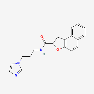 molecular formula C19H19N3O2 B3008213 N-[3-(1H-imidazol-1-yl)propyl]-1,2-dihydronaphtho[2,1-b]furan-2-carboxamide CAS No. 383148-65-0