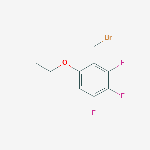 molecular formula C9H8BrF3O B3008226 6-Ethoxy-2,3,4-trifluorobenzyl bromide CAS No. 1980054-21-4