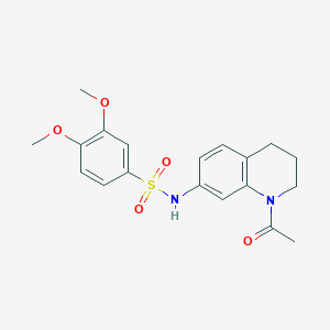 N-(1-acetyl-3,4-dihydro-2H-quinolin-7-yl)-3,4-dimethoxybenzenesulfonamide