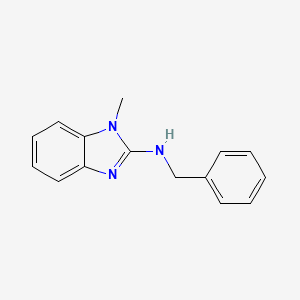 molecular formula C15H15N3 B3008250 N-benzyl-1-methyl-1H-benzo[d]imidazol-2-amine CAS No. 27097-08-1