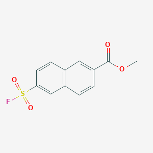 molecular formula C12H9FO4S B3008360 Methyl 6-fluorosulfonylnaphthalene-2-carboxylate CAS No. 2305255-15-4
