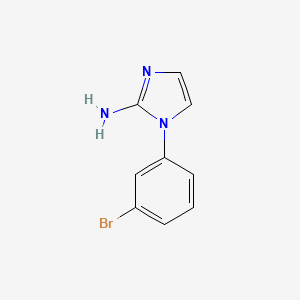 molecular formula C9H8BrN3 B3008387 1-(3-Bromophenyl)-1H-imidazol-2-amine CAS No. 1695056-60-0