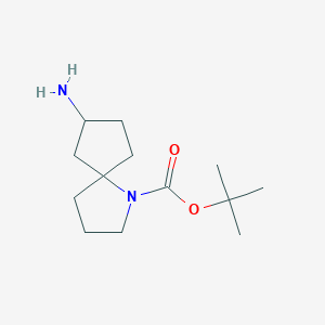 molecular formula C13H24N2O2 B3008406 tert-Butyl 7-amino-1-azaspiro[4.4]nonane-1-carboxylate CAS No. 1823269-45-9