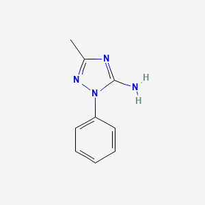 molecular formula C9H10N4 B3008410 3-methyl-1-phenyl-1H-1,2,4-triazol-5-amine CAS No. 68557-26-6