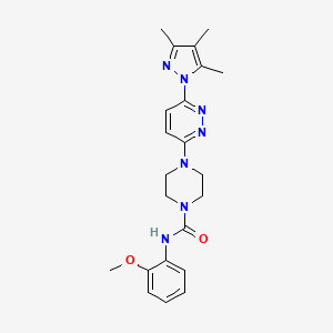 B3008425 N-(2-methoxyphenyl)-4-(6-(3,4,5-trimethyl-1H-pyrazol-1-yl)pyridazin-3-yl)piperazine-1-carboxamide CAS No. 1014089-81-6