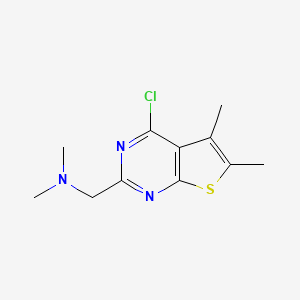 B3008482 ({4-Chloro-5,6-dimethylthieno[2,3-d]pyrimidin-2-yl}methyl)dimethylamine CAS No. 885459-50-7