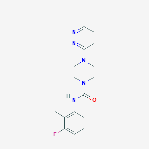 molecular formula C17H20FN5O B3008547 N-(3-fluoro-2-methylphenyl)-4-(6-methylpyridazin-3-yl)piperazine-1-carboxamide CAS No. 1172319-28-6