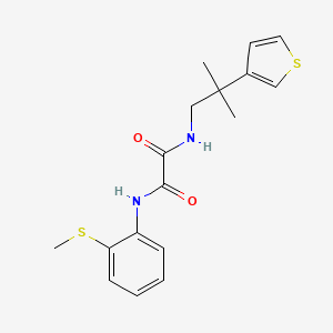molecular formula C17H20N2O2S2 B3008563 N1-(2-methyl-2-(thiophen-3-yl)propyl)-N2-(2-(methylthio)phenyl)oxalamide CAS No. 2320536-87-4