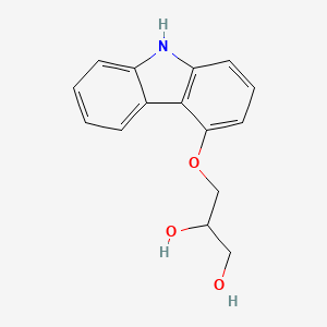 molecular formula C15H15NO3 B3008572 3-(9H-Carbazol-4-yloxy)-1,2-propanediol CAS No. 123119-89-1