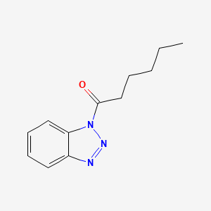 molecular formula C12H15N3O B3008590 1-(1H-1,2,3-Benzotriazol-1-yl)hexan-1-one CAS No. 331672-94-7
