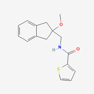 molecular formula C16H17NO2S B3008633 N-((2-methoxy-2,3-dihydro-1H-inden-2-yl)methyl)thiophene-2-carboxamide CAS No. 2034596-34-2