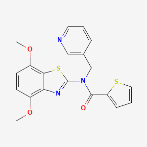 N-(4,7-dimethoxybenzo[d]thiazol-2-yl)-N-(pyridin-3-ylmethyl)thiophene-2-carboxamide