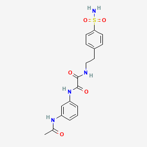 N1-(3-acetamidophenyl)-N2-(4-sulfamoylphenethyl)oxalamide