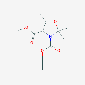 molecular formula C13H23NO5 B3008638 3-Tert-butyl 4-methyl 2,2,5-trimethyl-1,3-oxazolidine-3,4-dicarboxylate CAS No. 1214099-00-9