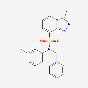 N-benzyl-3-methyl-N-(3-methylphenyl)-[1,2,4]triazolo[4,3-a]pyridine-8-sulfonamide