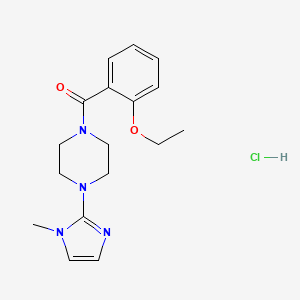(2-ethoxyphenyl)(4-(1-methyl-1H-imidazol-2-yl)piperazin-1-yl)methanone hydrochloride